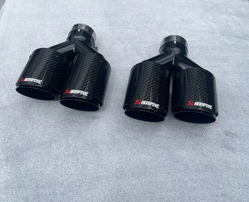 Akrapovic dual exhaust tip - dual,