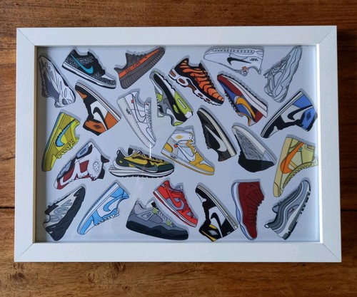 Framed sneaker art nike - sneaker, air
