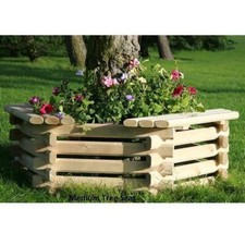 NORLOG PLANTER WOODEN TREE