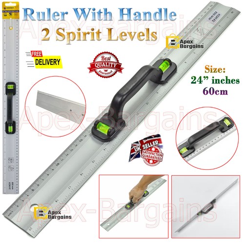 Aluminium ruler with spirit - ruler,