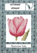 Watercolour Tulip Cross Stitch