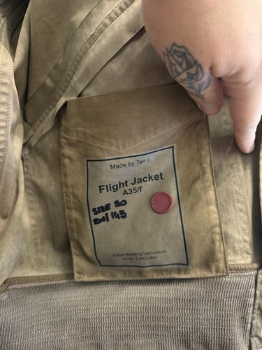 Ten flight jacket - ten, size