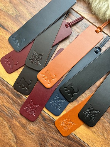 Italian leather cat stamped