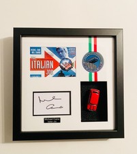 The Italian Job Michael Caine Classic Mini  signed print framed art picture 