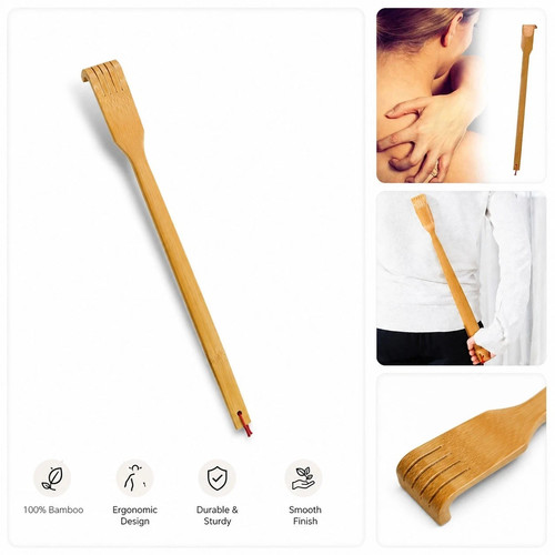 Bamboo back scratcher long - back,