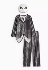 TU Nightmare Before Christmas Jack Skellington Kids Fancy Dress Costume New