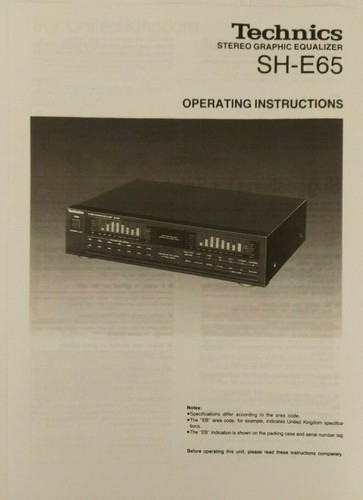 Technics e65 stereo - sh-e65,