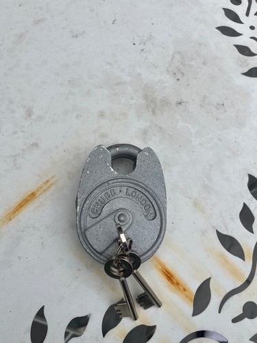 Antique chubb padlock 3keys - ,
