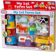 My First Farm Playset Country Farm Animals Tractor Baby/Toddler Educational Toy