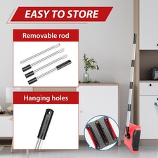 Manual Carpet & Hard Floor Sweeper Carpet Sweeper with Triple Brush