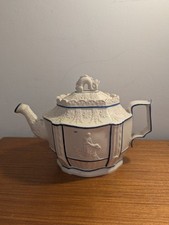 Rare Castleford Ware Style Antique Teapot C1790 Fish Finial