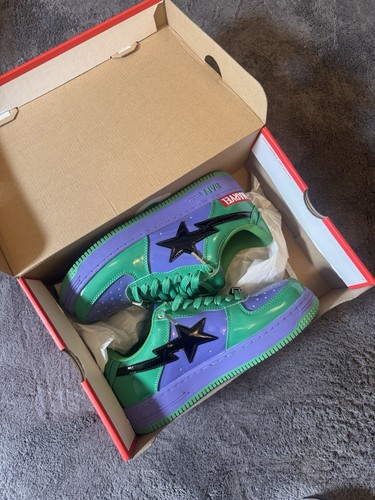 Bape green purple - purple, low
