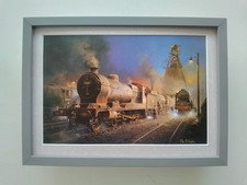 Philip Hawkins Steam Train print 'Unsung Hero' FRAMED