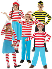 Adults Kids Where's Wally Wenda Costume Girls Boys Book Day Childs Fancy Dress
