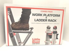 LITTLE GIANT  WORK PLATFORM + LADDER RACK COMBO PACK 