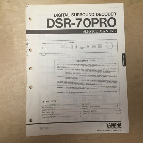 Original yamaha service manual - original,