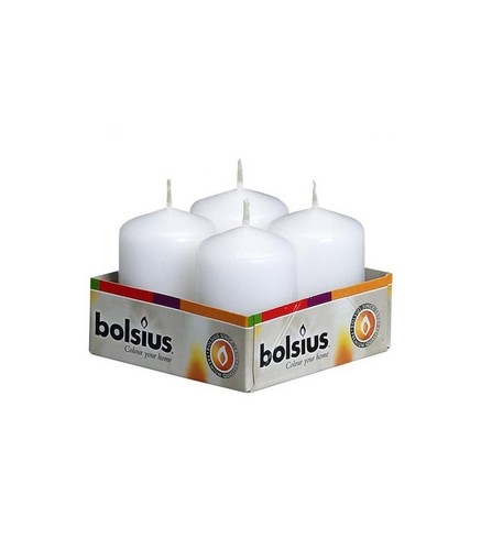 Pack bolsius white 60mm x - of,