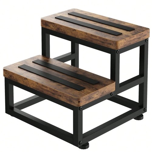 Step wooden stool non slip - 2,