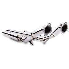 STAINLESS STEEL EXHAUST FRONT DECAT DOWNPIPES FOR AUDI A4 S4 B5 2.7 V6 97-02