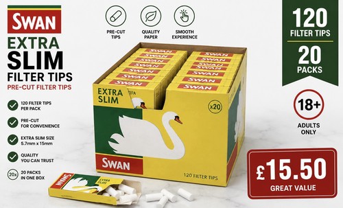 Swan extra slim filter - swan, tips