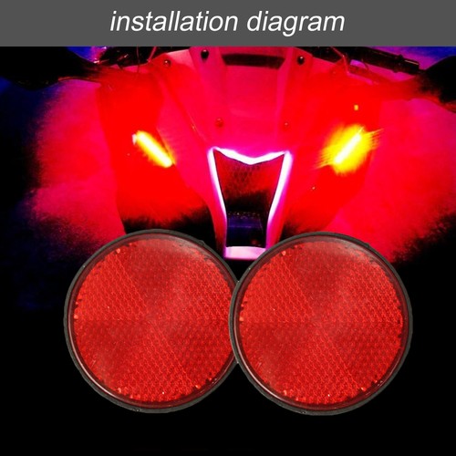 Reflective red motorcycle - red,