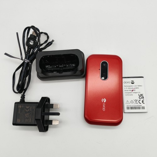 Doro 6620 red - flip, phone
