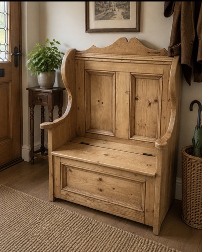 Vintage handmade monks - monks, bench