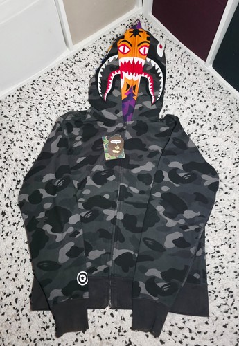Authentic bape double - double, shark