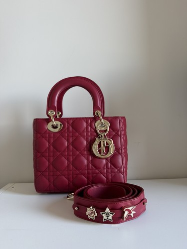 Authentic lady dior cherry - authentic, red