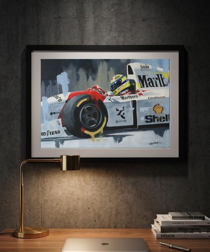 Ayrton senna print - senna, from