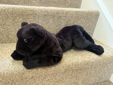 WWF Anna Club Plush Vintage Black Panther Rare Animal Soft Toy