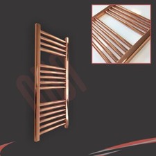 Heated Towel Rail Radiator Warmer Copper STRAIGHT 300mm(w) x 800mm(h) 895 BTUs
