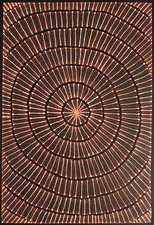 Mary Rumble Pitjara.Highly Collectable Aboriginal Art. Incl COA and photo's