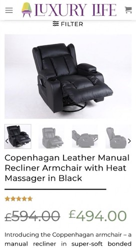 Electric massage recliner - electric,