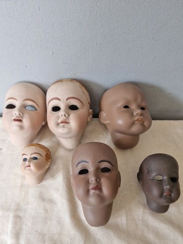 Vintage porcelain doll - vintage,