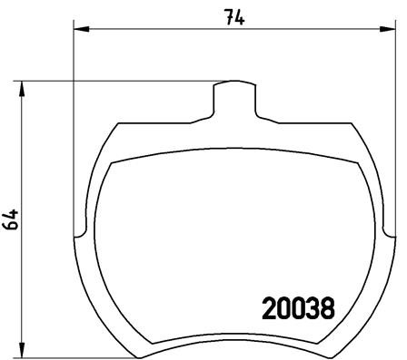 Brembo 002 brake pad - 002,