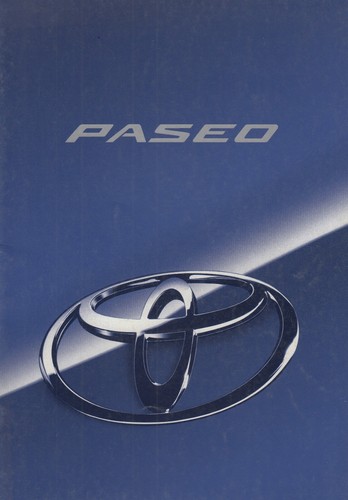 Toyota paseo coupe brochure - paseo,