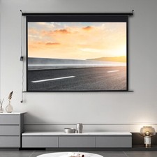 Electric Manual / Motorised / Tripod Projector Screen 50-120'' Home Cinema HD TV