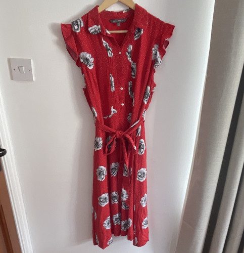 Laura ashley red white floral - ashley,