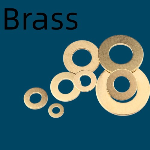 Brass washers flat - brass,