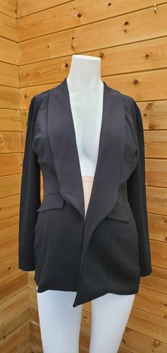 Boohoo black maternity jacket