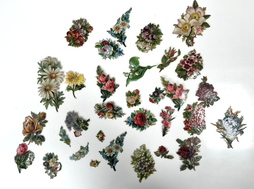 Victorian die cut - die, scraps