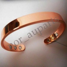 Pure Copper Bracelet Magnetic Healing Bio Therapy Arthritis Pain Relief Bangle 