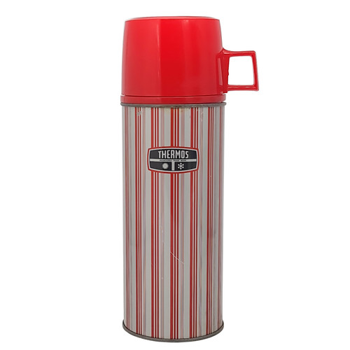Vintage thermos flask red - thermos,