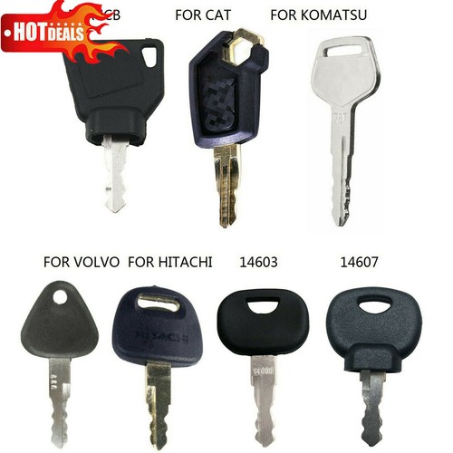 Key set plant excavator - key, +