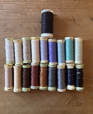 Gutermann Sew-All Thread Bundle x19 Reels Assorted Colours Vintage Sewing Cotton