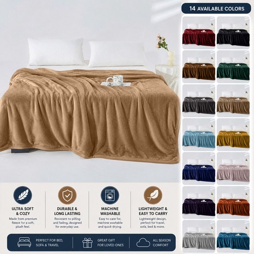 Luxury thick mink blanket - thick,