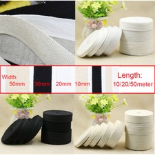 Cotton Herringbone Tape Twill Cloth Strap Apron Bunt Binding Webbing 10/20/50mm