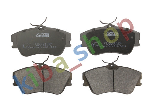 Front axle brake pads - brake,