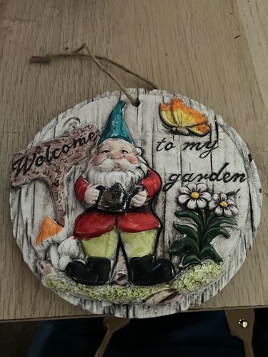 Welcome gnome garden - welcome,